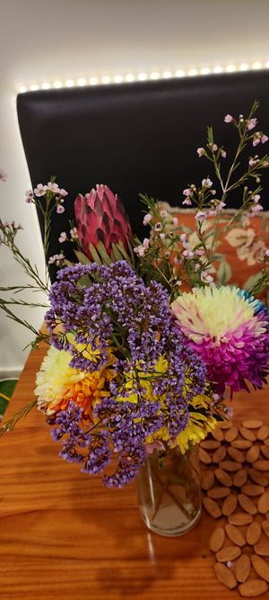 Fresh flowers at Healthy Thai in East Victoria Park