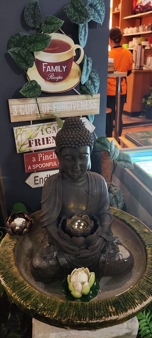 Buddha statue at Healthy Thai in East Victoria Park