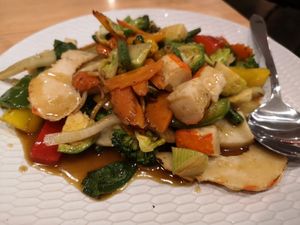 Seafood Stir Fry at Healthy Thai in East Victoria Park