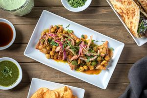 Sides: Messy Samosas at Bombay (Wraps) Eats - Loop in Chicago