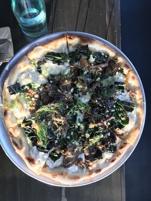 Truffle Mushroom pizza  at The King's Feet in Berkeley