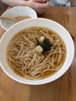 Hot vegan udon (no set)  at Sweet Market in Akita