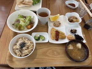 Lunch plate  at Sweet Market in Akita
