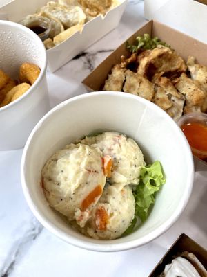 potato salad! i love this! at SoFood 尚素 in Northeast Singapore