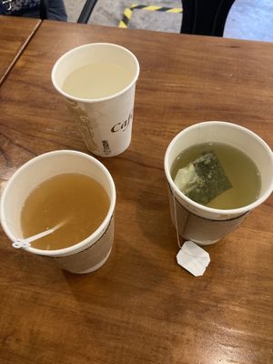Brown rice tea and Citron tea   at SoFood 尚素 in Northeast Singapore
