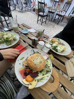 Veganer Bagel  at A Slice of Britain in Potsdam