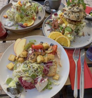 Veganocado, No Eggs Benedikt, Tower of London Bagel  at A Slice of Britain in Potsdam
