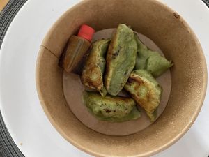 Vegan gyoza via lieferando at Miyako Ramen in Linz