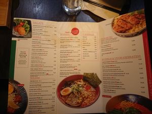Current menu at Miyako Ramen in Linz