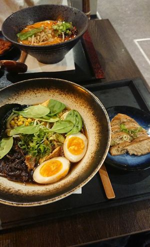 Vegetarian Ramen with vegan duck at Miyako Ramen in Linz