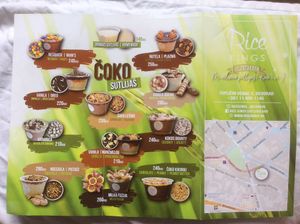 Vegetarian options at Rice Kings Sutlijaš Bar in Belgrade