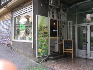 Outside view at Rice Kings Sutlijaš Bar in Belgrade
