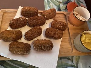 Bospaddestoel kroketjes  at Taverne Charmant in Gronsveld