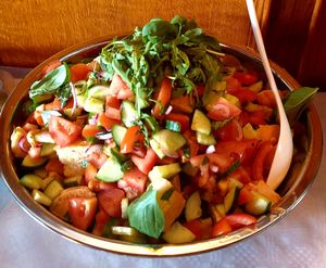 Italian salad at Taverne Charmant in Gronsveld