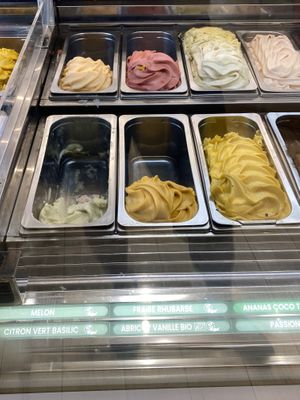 Vegan flavors seem to be mostly sorbet  at Glace Room - Rue de la Roquette in Paris