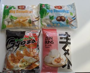 Vegan dumplings, buns and gyoza at Emacity in Glasgow