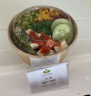 Vegan bowl at Celicioso Retiro in Madrid