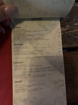 Speisekarte  at Hang Loose Bar in Rosenheim