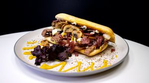 Salt bae sandwich  at Clydee's in Brighton