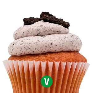 Vegan Strawberry With Strawberry Oreo Mousse Cupcake at Patty's Cakes and Desserts in Fullerton