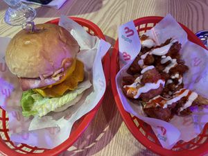 Double burger with cauliflower  #Veganuary at Big Dill in Hong Kong Island