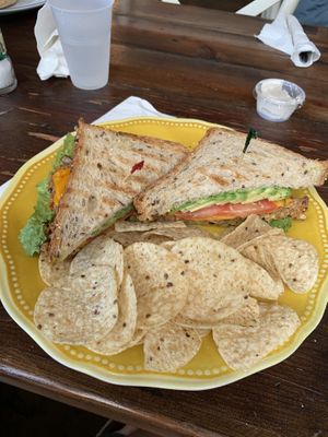 Vegan patty melt  at Field of Greens in West Palm Beach
