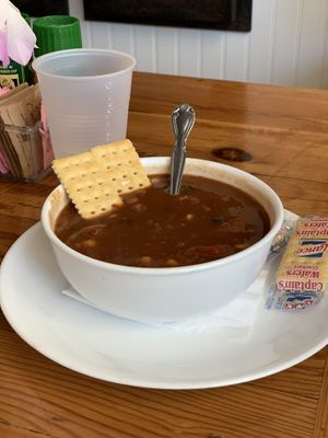 Vegan chili  at Field of Greens in West Palm Beach