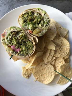 Falafel wrap  at Field of Greens in West Palm Beach