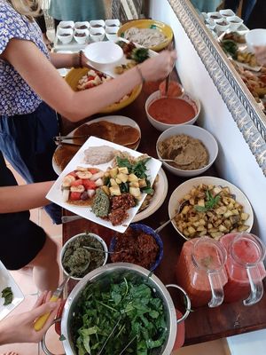 Amazing breakfasts at Yoga Sutra Shala in Alicante