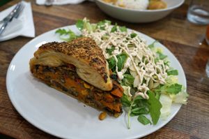 Tourte vegan at Maison Sukoon in Paris