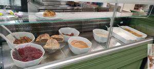 Salad bar at Maison Sukoon in Paris