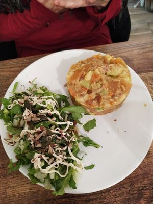 Can't remember the name of this entrée but it had mango and avocados at Maison Sukoon in Paris