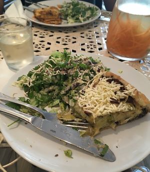 Tarte aux légumes de saison  at Maison Sukoon in Paris