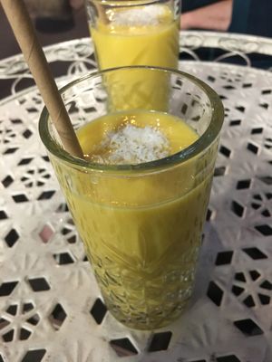 Mango lassi #Veganuary at Maison Sukoon in Paris