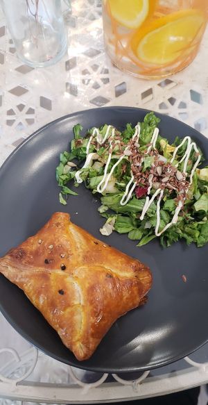 Vegetable feuilleté at Maison Sukoon in Paris