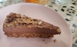 Chocolate & chestnut cheesecake at Maison Sukoon in Paris