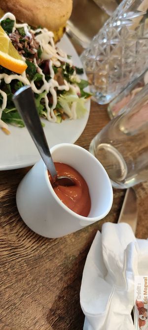 Special spicy sausage for brunch  at Maison Sukoon in Paris