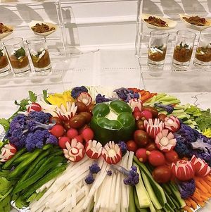 Organic Veggie Platter and homemade vegan dip !  at Maison Sukoon in Paris