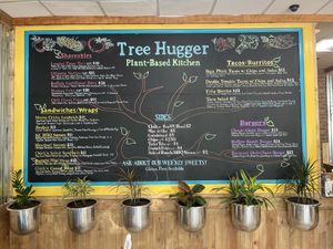 Menu. Ask for daily dessert  at Tree Hugger Plant-Based Kitchen in Kansas City