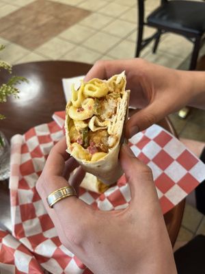Buffalo Mac wrap  at Tree Hugger Plant-Based Kitchen in Kansas City