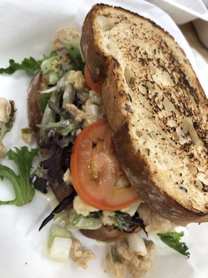 Chick’n salad sandwich  at Tree Hugger Plant-Based Kitchen in Kansas City
