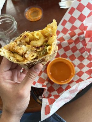 Buffalo Mac n cheese wrap  at Tree Hugger Plant-Based Kitchen in Kansas City