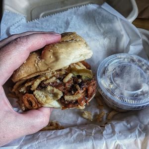 BBQ sandwich at Tree Hugger Plant-Based Kitchen in Kansas City