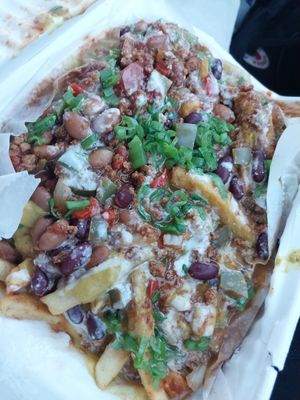 chili cheese fries at Tree Hugger Plant-Based Kitchen in Kansas City