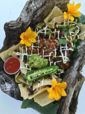 BBQ Nachos at Tree Hugger Plant-Based Kitchen in Kansas City