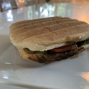 Caprese panini at Tree Hugger Plant-Based Kitchen in Kansas City
