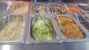 Toppings part 2 at Falafel Pedralbes in Barcelona