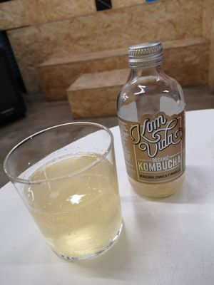 Kombucha at Falafel Pedralbes in Barcelona