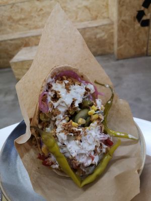 Pitta at Falafel Pedralbes in Barcelona