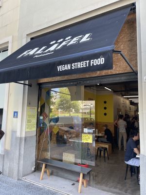Outside  at Falafel Pedralbes in Barcelona